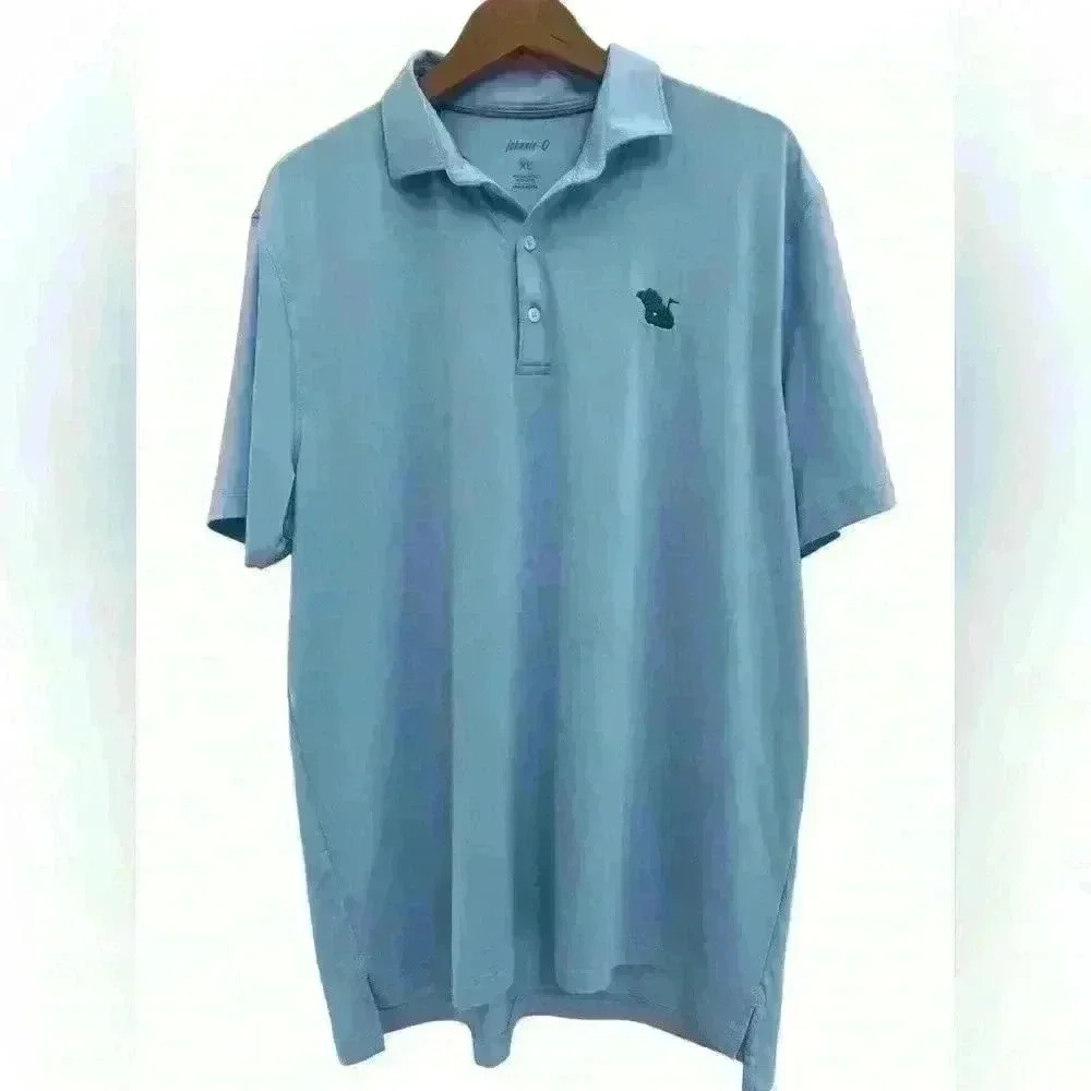 Johnnie-O Men’s Golf Polo Shirt Size Xl Light Blue Short Sleeve Casual